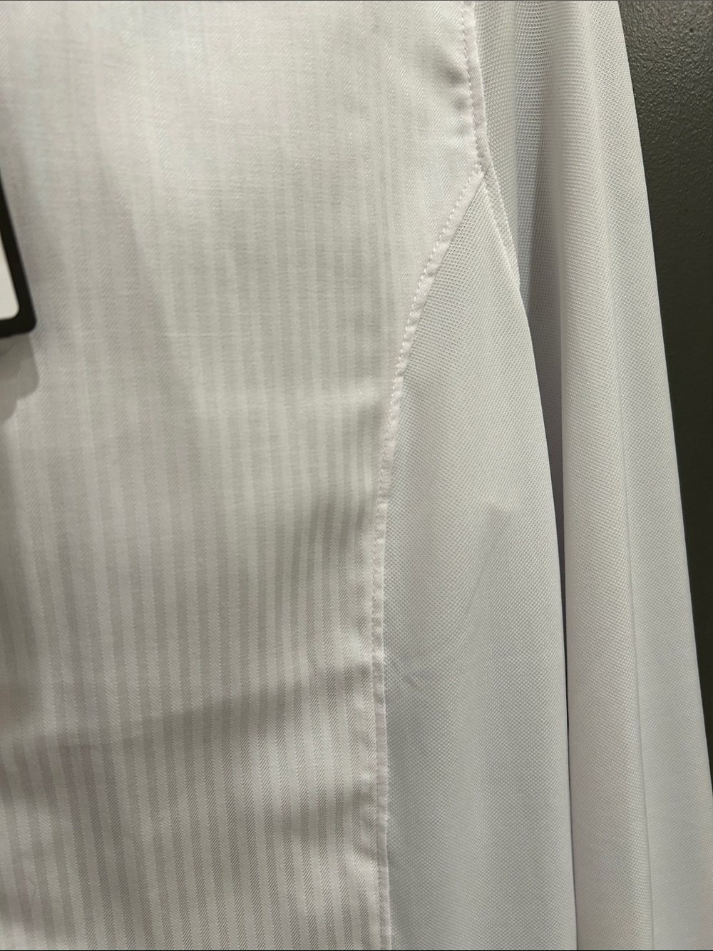 Ariat White Long-Sleeve Show Shirt with Pinstripe Front NWT - Picture 6 of 9